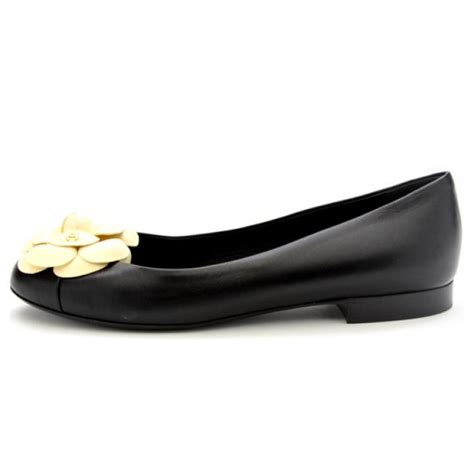 black andw white chanel|chanel black and white flats.